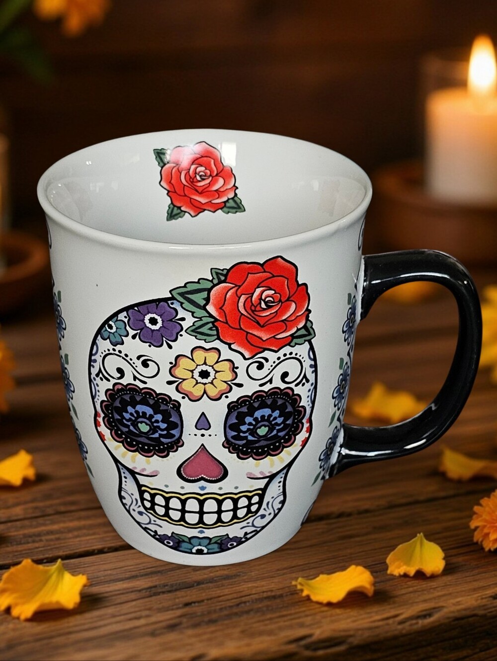Day of the Dead Dia De Los Muertos Female Lady Woman Mug